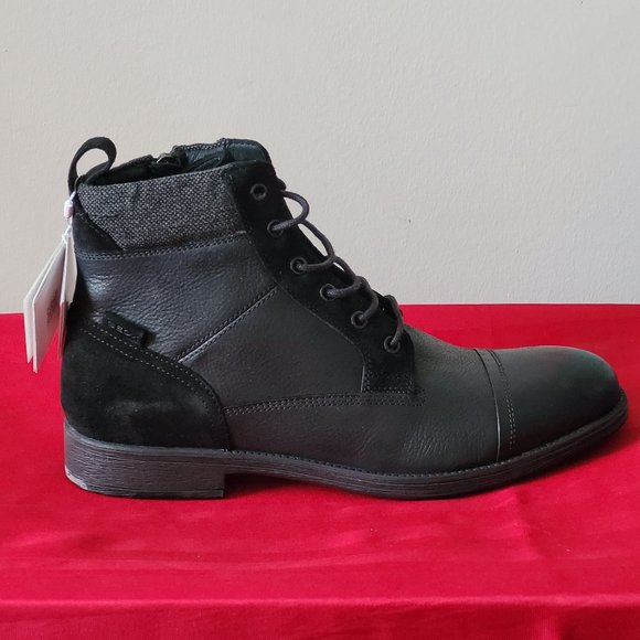 BRAND NEW, GEOX JAYLON LEATHER LACE UP BOOTS, SIZE 8!!! - Picture 4 of 9